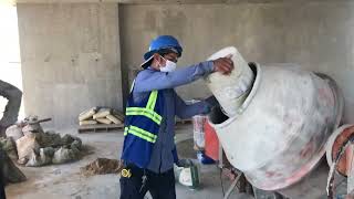 Mix mortar for plastering [upl. by Anitnauq]