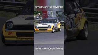 Double Hayabusa V8 TOYOTA STARLET [upl. by Pavia472]