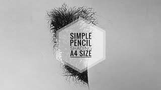 Simple Pencil Shading A4 size [upl. by Atiloj]