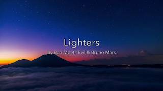 Lighters Bad Meets Evil amp Bruno Mars Lyrics [upl. by Rhodie691]