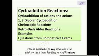 Cycloaddition Reactions Questions from CSIR NET [upl. by Lilla62]