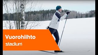 Perinteinen hiihto Vuorohiihto ı Stadiumin Hiihtokoulu [upl. by Acinnej]