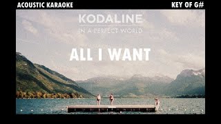 Kodaline  All I Want  LOWER Key Orchestra Version Acoustic Karaoke [upl. by Adest]