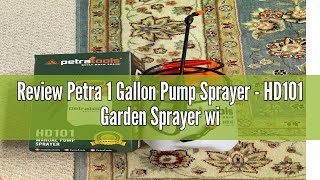 Review Petra 1 Gallon Pump Sprayer  HD101 Garden Sprayer with 2 Nozzles Included Pump Spray Bottle [upl. by Darda]