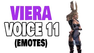 FFXIV Viera Voice 11 Emotes [upl. by Aikemahs]