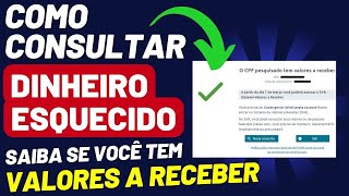 💰 LIBERADO Como CONSULTAR DINHEIRO ESQUECIDO do BANCO CENTRAL  VALORES A RECEBER 2023 [upl. by Llerrut233]