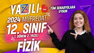 12SINIF FİZİK 1DÖNEM 2YAZILI Hazırlık  20232024 Güncel Yazılı Formatı📂PDF [upl. by Onairot]