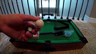 Mini Pool Table unboxing [upl. by Ethelda267]