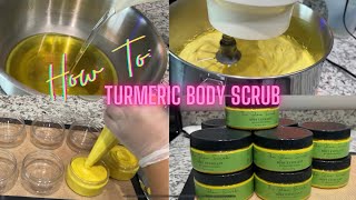 How To Turmeric Body Scrub  For Glowing and Radiant Skin  Formula Included [upl. by Dillon]