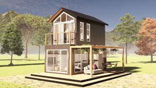 Two Storey House Living Big in a Small House 36sqm387sqft 60m X 30m [upl. by Scarlet834]