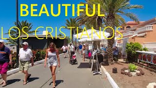 LOS CRISTIANOS TENERIFE 2024 🇪🇸 Area around best hotels for vacation 4K UHD [upl. by Il989]