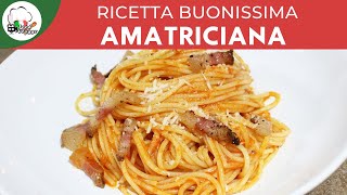 AMATRICIANA IN 1 MINUTO  ricette veloci [upl. by Nicole]