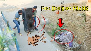 Fake Dog Bark PRANK In Sound Box Prank  In Public Funny Reaction 😂😂😂 [upl. by Eiliab]