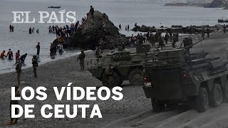 CEUTA  Las imágenes de la CRISIS migratoria [upl. by Nyhagen134]