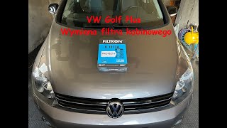 VW Golf Plus  Wymiana filtra kabinowego [upl. by Beora657]