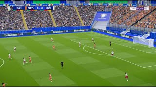 Polska 12 Holandia  UEFA Euro 2024  PES 2021 [upl. by Aracot312]