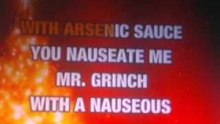 quotYoure A Mean One Mr Grinchquot karaoke with lyrics [upl. by Hailahk]