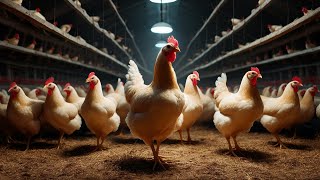 Clucking Marvels Unveiling the Secrets of Broiler Farming  Chicken Farm [upl. by Aldo]