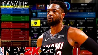 Best DWAYNE WADE build on Current Gen UNGUARDABLE on NBA 2k23 [upl. by Naelcm]