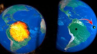 Simulación  METEORITO CHOCA CONTRA AMAZONAS Y SE PRENDE FUEGO [upl. by Purcell]