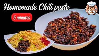 5  Minutes Chili Paste Racipe [upl. by Subak]