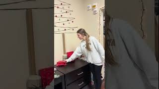 How we Decorated our Dorm room for 14 dormroomtour christmasdecor [upl. by Royce956]