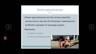 Sewer appurtenances [upl. by Ecirbaf]