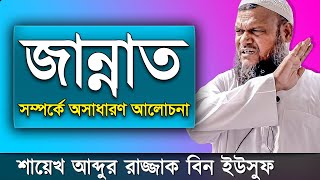 জান্নাত  শায়খ আব্দুর রাজ্জাক বিন ইউসুফ নতুন ওয়াজ  Jannat Shaikh Abdur Razzak Bin Yousuf New Waz [upl. by Ddat223]