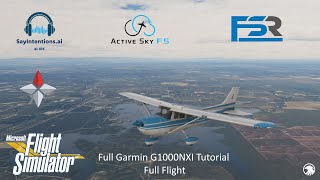 Full G1000 NXI Tutorial Along with a Full Flight  As Real As It Gets [upl. by Dieterich]