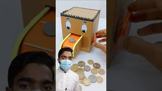 How To Make A Coin Bank From Cardboard  Easy amp Awesome Cardboard Project shorts coinbank [upl. by Nirrej8]