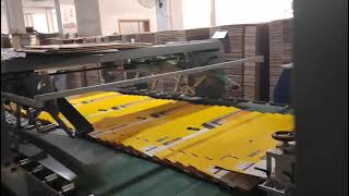 HL2000AB foldergluer machine for short height two pieces corrugated electro carton box [upl. by Adeys302]