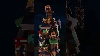 VILLAGER NEWS INVASION Minecraft Animation shorts [upl. by Aicak874]