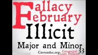 Illicit Major and Minor Logical Fallacy [upl. by Nowd]