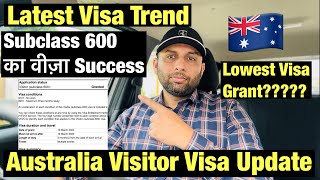 Australia Visitor Visa UpdateLatest Visa TrendHigh or Low Visa Success Must Watch [upl. by Kathlin]