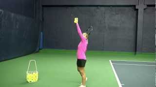 How to Hit a Serve  Taking a Lesson from Serena Williams [upl. by Namqul]