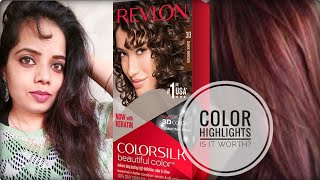 Is it worth Hair ColorHighlights at homeRevlon Colorsilk Shade Dark Brown l Simul Pandey [upl. by Olva584]