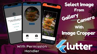 Image Picker From Gallery or Camera with Image Cropper in Flutter With Permission Handler [upl. by Naugal925]