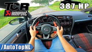 VW Golf MK75 GTI TCR AKRAPOVIC POV Test Drive by AutoTopNL [upl. by Semele14]