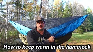 How to keep warm in a hammock  Adjusting the underquilt is 1 plus other tips [upl. by Zawde]