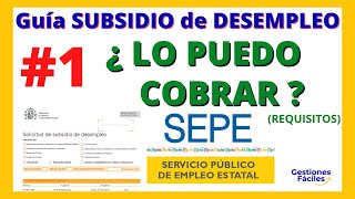 👀 SUBSIDIO DESEMPLEO Requisitos 👌 Asesoria online gratis📢 Como pedir la ayuda cobrar el paro SED [upl. by Atoel386]