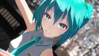 【MMDモーション配布】「ハオ」Tda式初音ミク Wシニヨン髪デフォ服 [upl. by Ramoh]