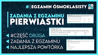 2 NAJWAŻNIEJSZE ZADANIA Z PIERWIASTKAMI NA EGZAMINIE  Egzamin Ósmoklasisty 2024 [upl. by Ingeberg]