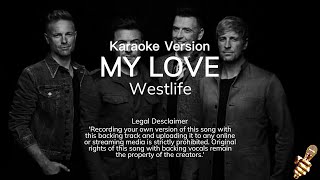 Westlife  My Love Karaoke Version [upl. by Kirkpatrick391]