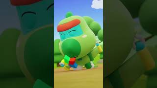 Monkeys vs Cute Baby 🐵🐒 Whos gonna build the blocks GoGoDinoBabyland cartoon animation [upl. by Cruickshank]