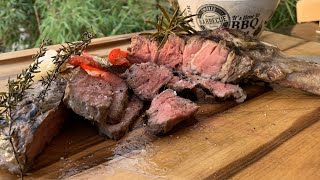 Confiertes Tomahawk Steak aus dem Smoker einfach nur sensationell [upl. by Ilac]