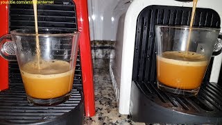 Nespresso Delonghi Essenza Mini vs Nespresso Delonghi Inissia Duel QuadHD 1440p [upl. by Barrada]