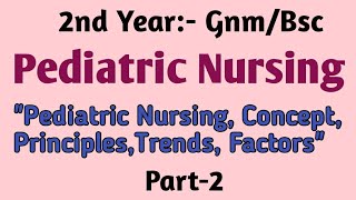 Pediatric NursingquotConcept Principles Trends Factorsquot2nd year GnmBscPart2 [upl. by Erdnad970]