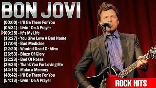 Bon Jovi Greatest Hits Full Album  Best Rock Songs Playlist Ever [upl. by Hodosh871]