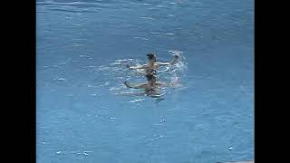 2000 Asian Swimming Championships SynchroArtistic Swimming Duet Free  China [upl. by Amej329]