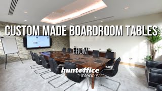 Custom Made Boardroom Tables at HuntOffice [upl. by Asenav]